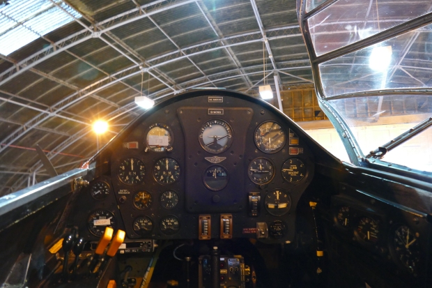 A "Pilots Eye" view from the DH88 cockpit. 