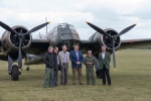 The Blenheim flight crew were joined by a number of distinguished guests, as well as the event organisers for a brief photo call in front of the aircraft.