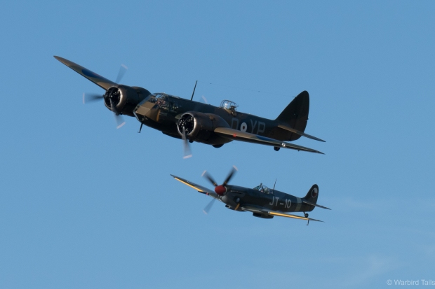 SL633 in a wonderful formation with the Blenheim. 