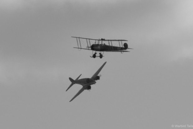 Two great Avro designs in the sky together. 